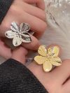 LATS 2024 New Flower Ring for Women Simple Temperament Party Fashion Trendy Charm Waterproof Jewelry Gifts Wholesale