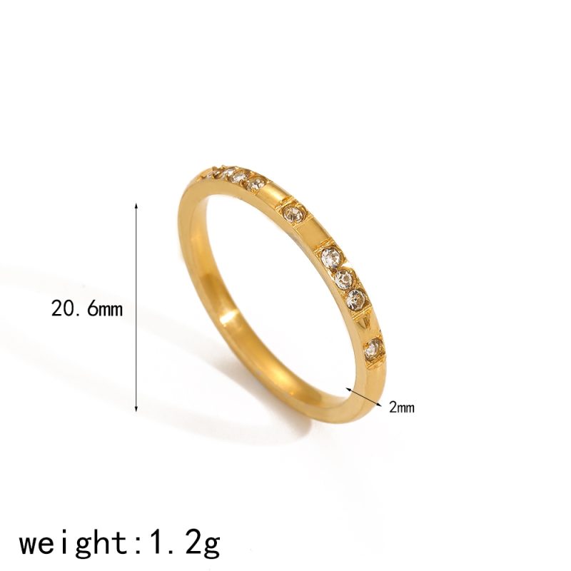 Tarnish Free Dainty Rings Stainless Steel 18K Gold Plated Knuckle Rings For Lady waterproof Minimalist Gold Rings For Women - Image 10