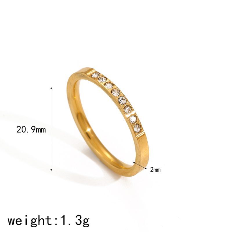 Tarnish Free Dainty Rings Stainless Steel 18K Gold Plated Knuckle Rings For Lady waterproof Minimalist Gold Rings For Women - Image 12