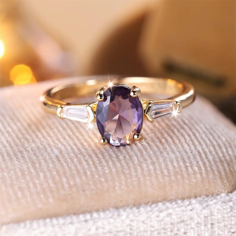 2024 Milangirl Large Oval Fire Opal Rings for Women Fashion Jewelry White Moonstone Bright Color S for Women Wedding Engagement - Image 25