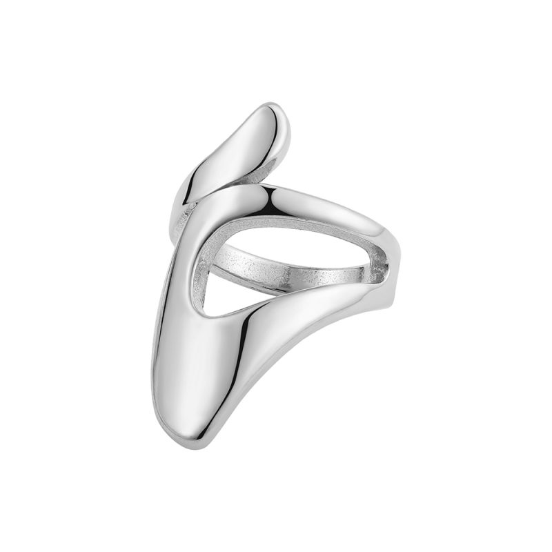Creative Gold Color Stainless Steel Rings for Women Punk Chunky Irregular Smooth Round Dome Ring Female Statement Jewelry Gift - Image 16