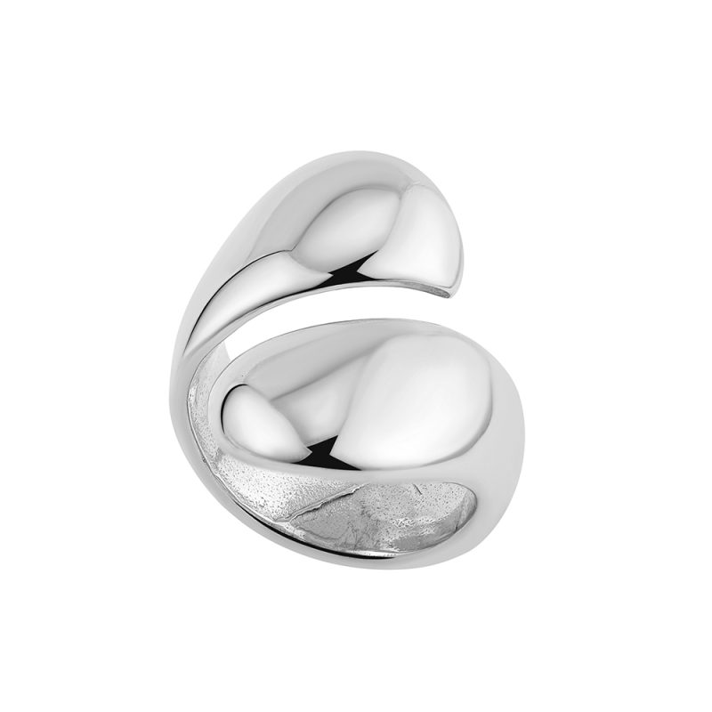 Creative Gold Color Stainless Steel Rings for Women Punk Chunky Irregular Smooth Round Dome Ring Female Statement Jewelry Gift - Image 17