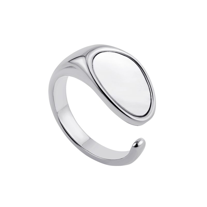 Creative Gold Color Stainless Steel Rings for Women Punk Chunky Irregular Smooth Round Dome Ring Female Statement Jewelry Gift - Image 18