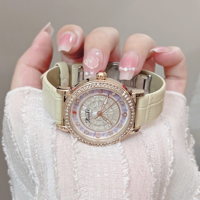 Music Symbol Design New Ladies Mechanical Watch Temperament Fashion Full Diamond Luxury Automatic Personality Elegant Watch Gift