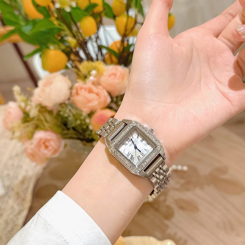 New Style Full Diamond Women's Watch Luxury Brand Stainless Steel Women's Business Watch Quartz Watch Gift for Female Students - Image 3