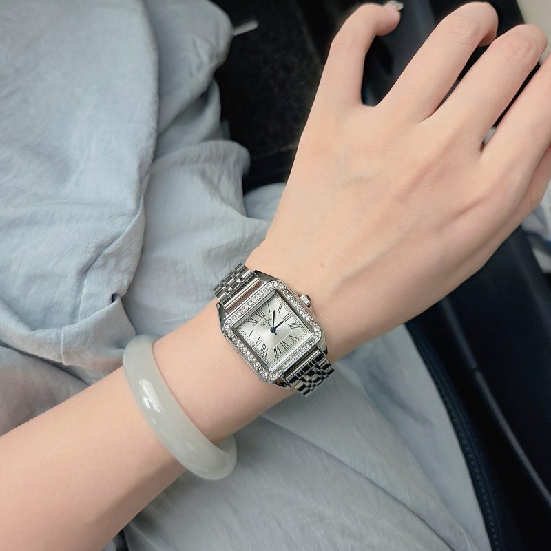 New Style Full Diamond Women's Watch Luxury Brand Stainless Steel Women's Business Watch Quartz Watch Gift for Female Students - Image 7