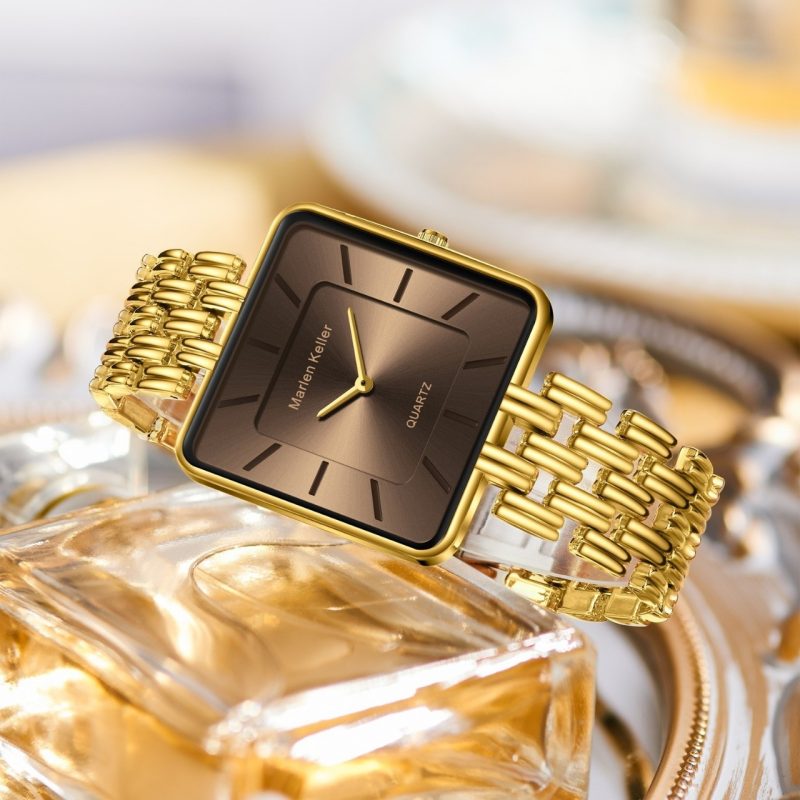 Square Gold Women Bracelet Watch Top Brand Luxury Waterproof Retro Advanced Chain Watch Gift Ladies Wrist Watch For Female Clock - Image 3