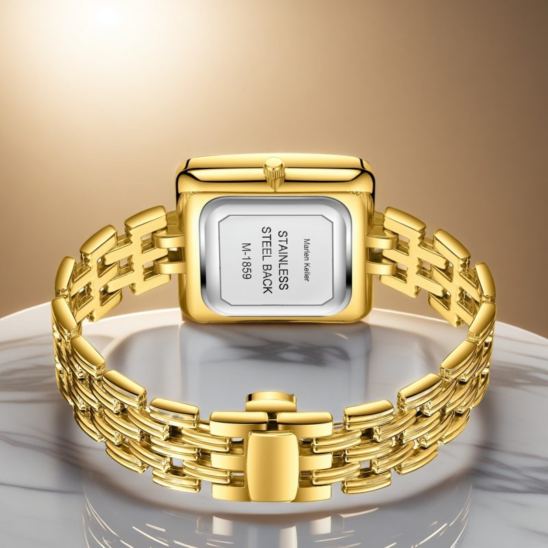 Square Gold Women Bracelet Watch Top Brand Luxury Waterproof Retro Advanced Chain Watch Gift Ladies Wrist Watch For Female Clock - Image 5