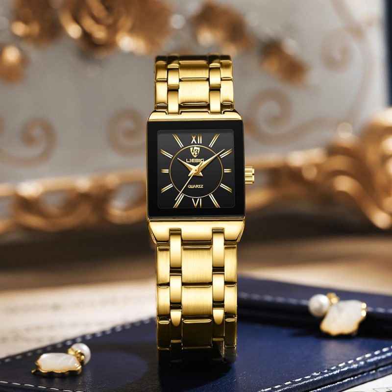 LIEBIG New Simple Waterproof Quartz Wristwatches Fashion Luxury Women's Watches Ladies Elegant Stainless Steel Strap Time Watch - Image 2