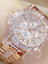 Women Watches Quartz Diamond Luxury Watch Fashion Top Brand Wristwatch Fashion Watch Ladies Crystal Jewelry Rose Gold Watch