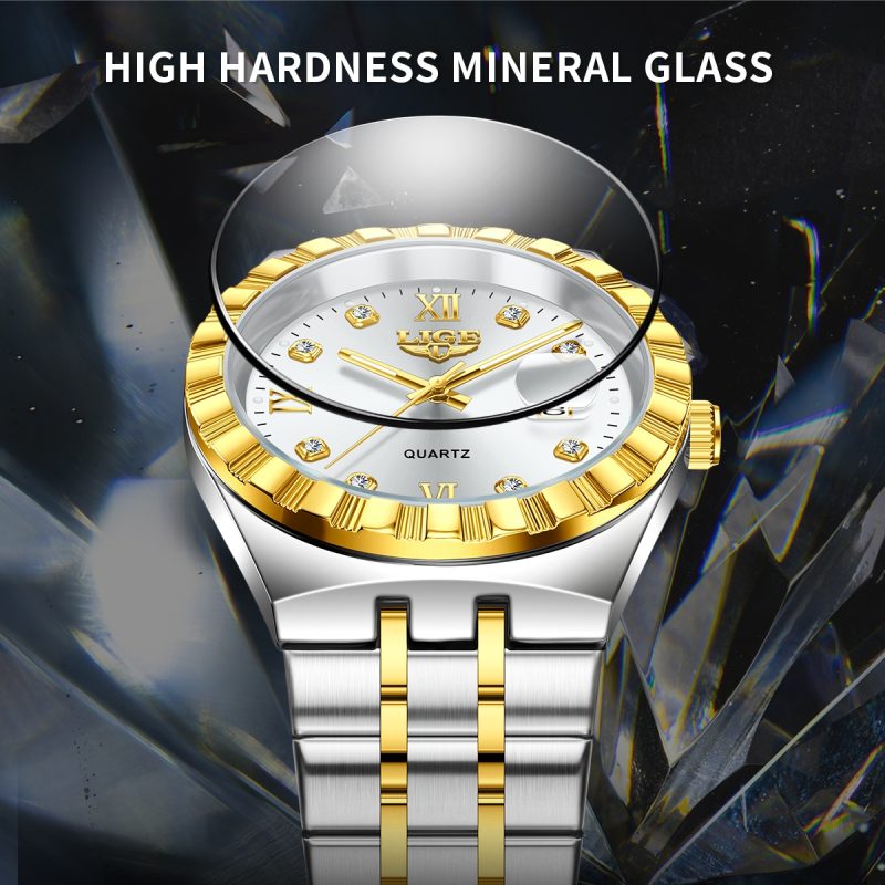 LIGE 2025 TOP women quartz watches simple luxury luminous stainless steel calendar waterproof Ladies Watch reloj de mujer+BOX - Image 3