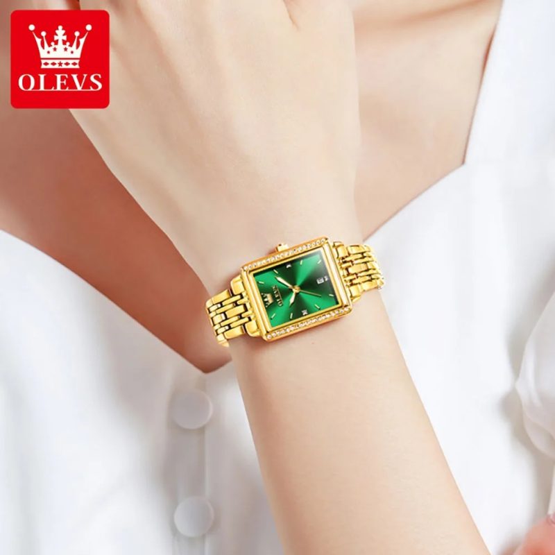 OLEVS 9995 Elegant Quartz Ladies Womens Wristwatces Date Watch for Women Luxury Waterproof Luminous Watches Relojes Para Mujer - Image 4
