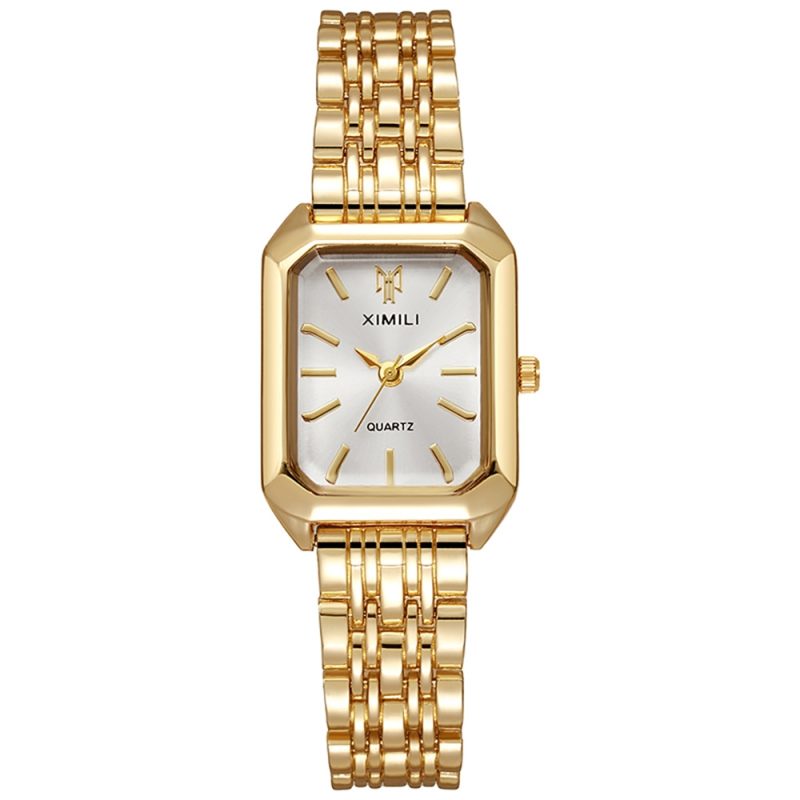 Ladies Watch Luxury Gold Square Simple Luxury Quartz Watch Fashion Stainless Steel Women's Business Clock Dress Gift Watches - Image 6