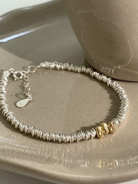 New 925 Silver Gold Color Geometric Beads Adjustable Punk String Bracelet For Woman Girl Fashion Jewelry Gift Dropship Wholesale