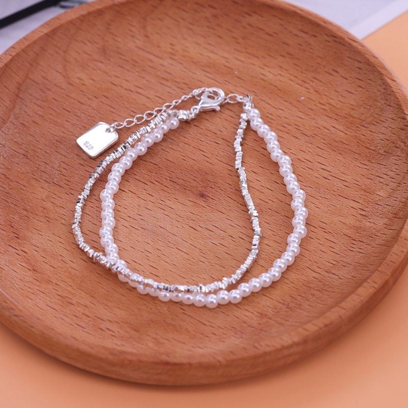 New 925 Silver Gold Color Geometric Beads Adjustable Punk String Bracelet For Woman Girl Fashion Jewelry Gift Dropship Wholesale - Image 14