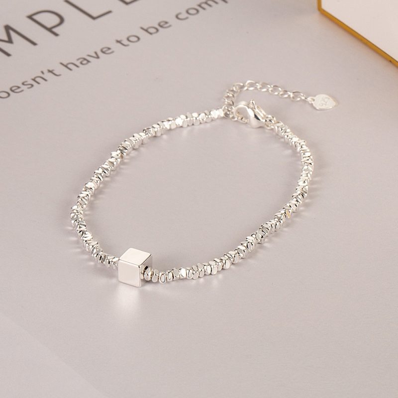 New 925 Silver Gold Color Geometric Beads Adjustable Punk String Bracelet For Woman Girl Fashion Jewelry Gift Dropship Wholesale - Image 30