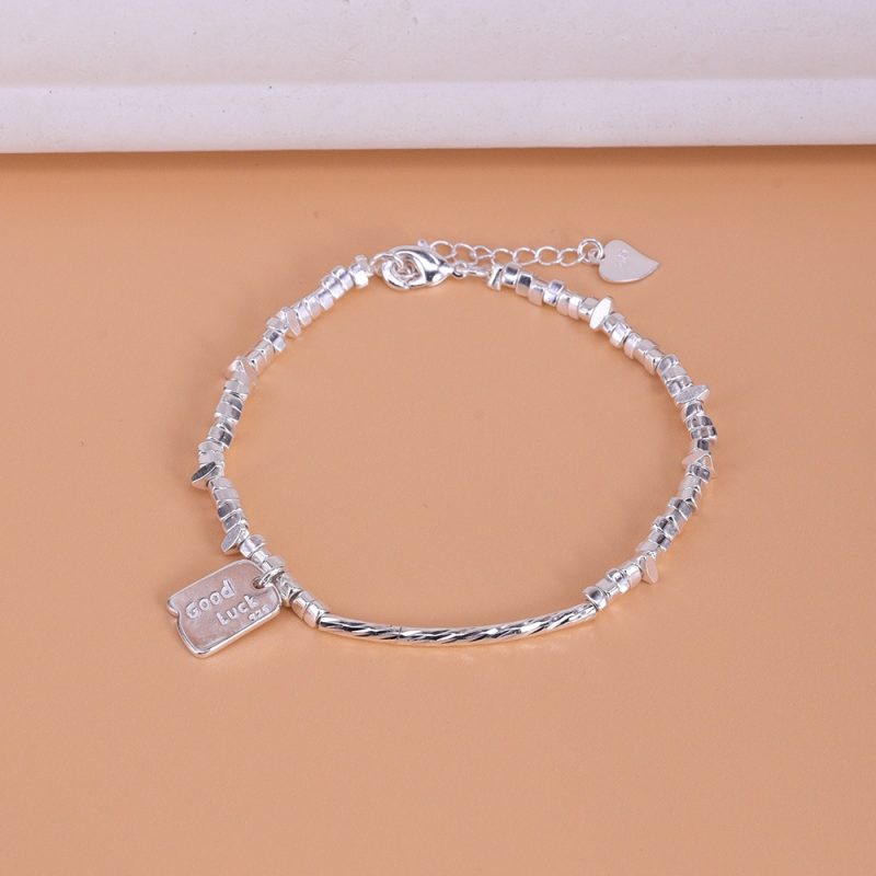New 925 Silver Gold Color Geometric Beads Adjustable Punk String Bracelet For Woman Girl Fashion Jewelry Gift Dropship Wholesale - Image 36