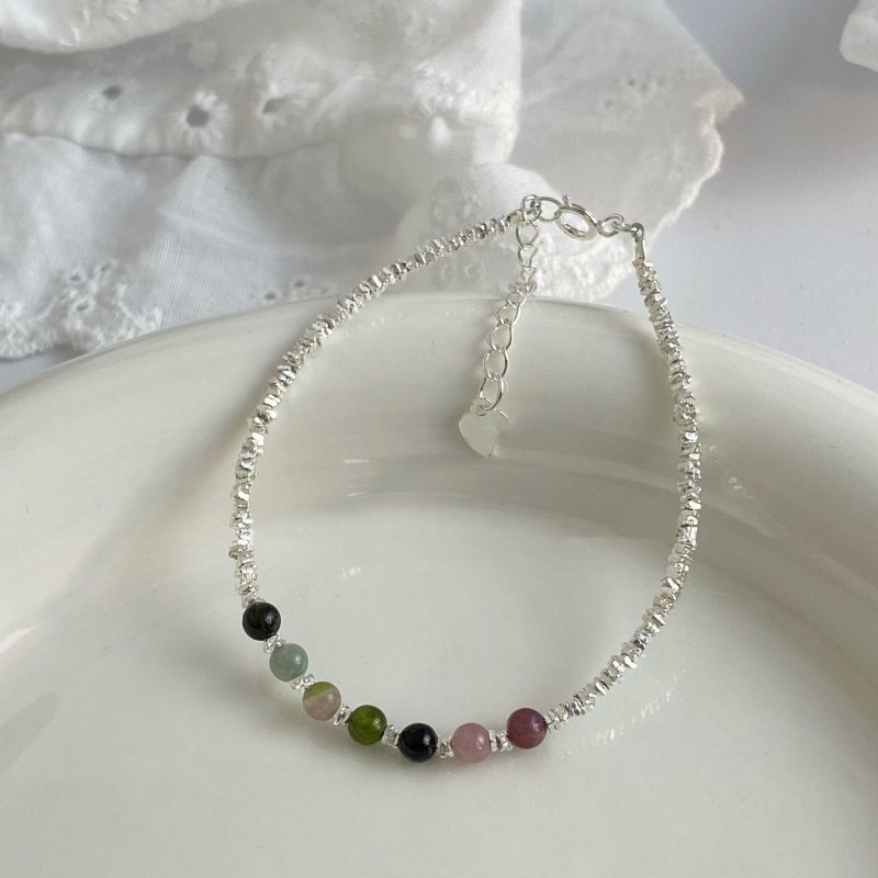 New 925 Silver Gold Color Geometric Beads Adjustable Punk String Bracelet For Woman Girl Fashion Jewelry Gift Dropship Wholesale - Image 43