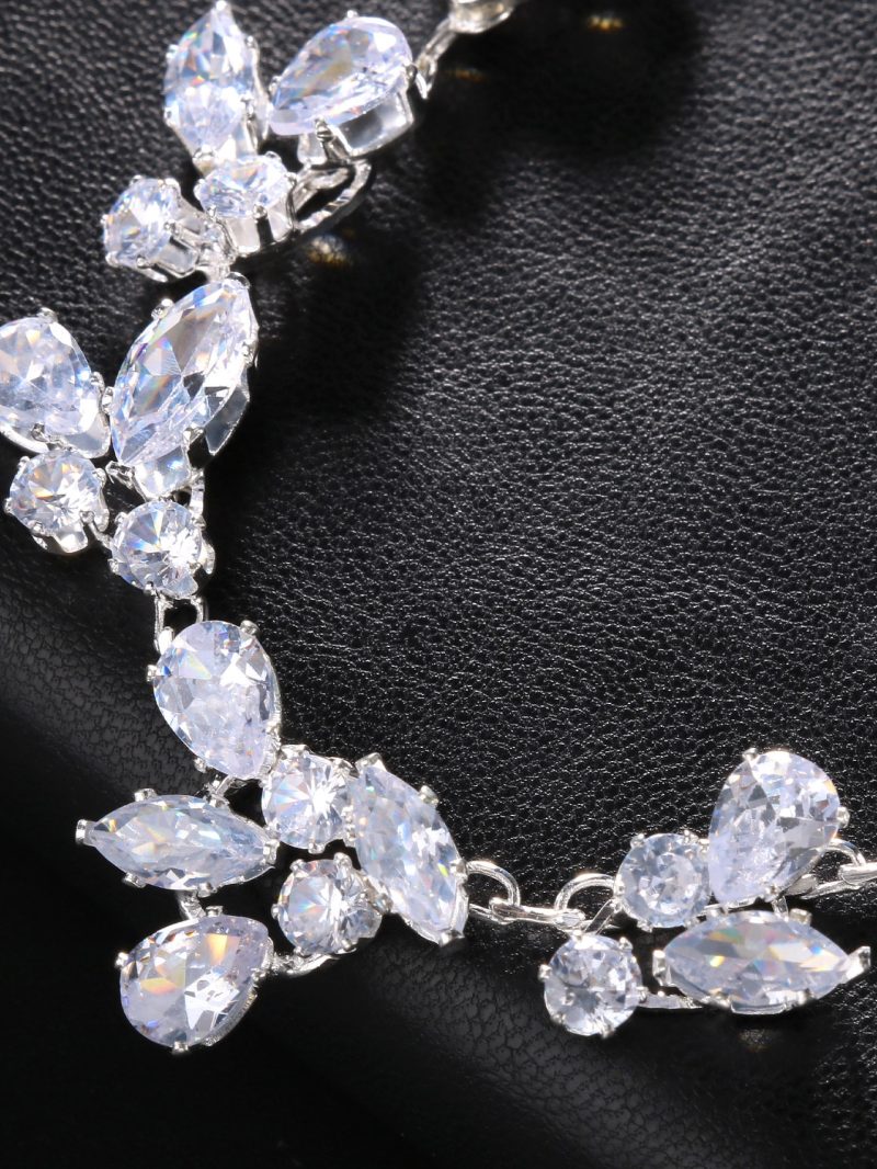 Elegant Back Drop Flower Pendant Body Chain Women Wedding Drape Style Long Crytal Chain Jewelry Wedding Accessories - Image 3