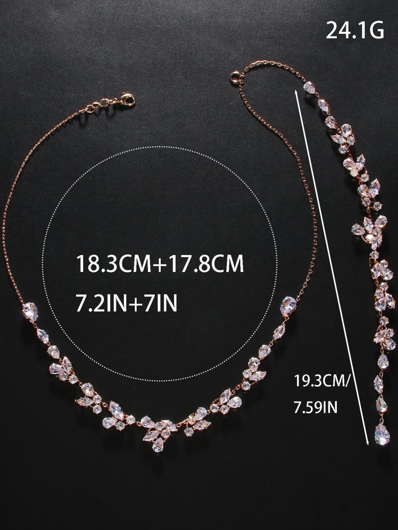 Elegant Back Drop Flower Pendant Body Chain Women Wedding Drape Style Long Crytal Chain Jewelry Wedding Accessories - Image 5