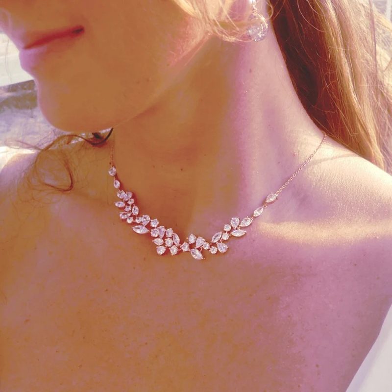 Elegant Back Drop Flower Pendant Body Chain Women Wedding Drape Style Long Crytal Chain Jewelry Wedding Accessories - Image 6