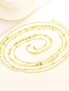Bikini Waist Beads for Women Coin Dainty Body Chain for Women，Silver Plated Gold Plated Belly Chain Adjustable Body Chain