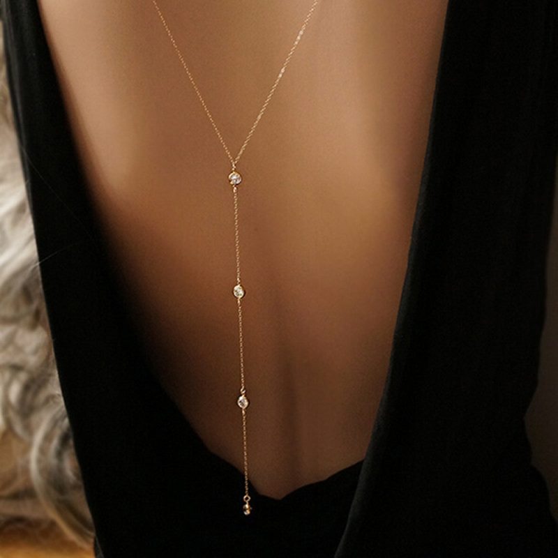 Stainless Steel Tassels Chain Long Crystal Belly Body Chain For Women Fashion Beach Sexy Body Jewelry - Image 6