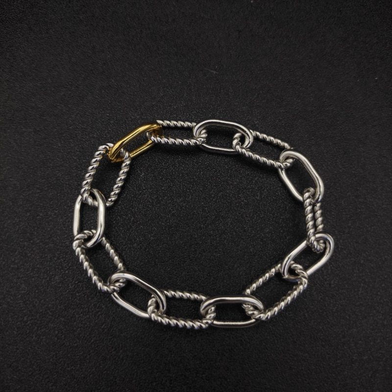 S925 sterling silver new Madison chain bracelet unisex personality classic fashion retro hip-hop trend luxury jewelry party gift - Image 8