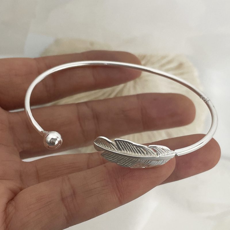 925 Sterling Silver Bracelets for Women Chain Accessories Trend Vintage Simple Heart Pendant Party Jewelry Gift - Image 11