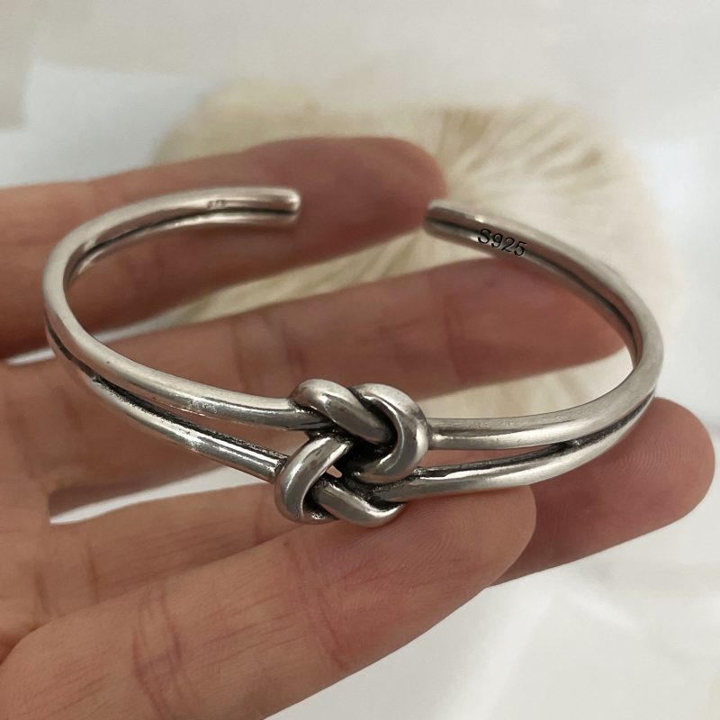 925 Sterling Silver Bracelets for Women Chain Accessories Trend Vintage Simple Heart Pendant Party Jewelry Gift - Image 13