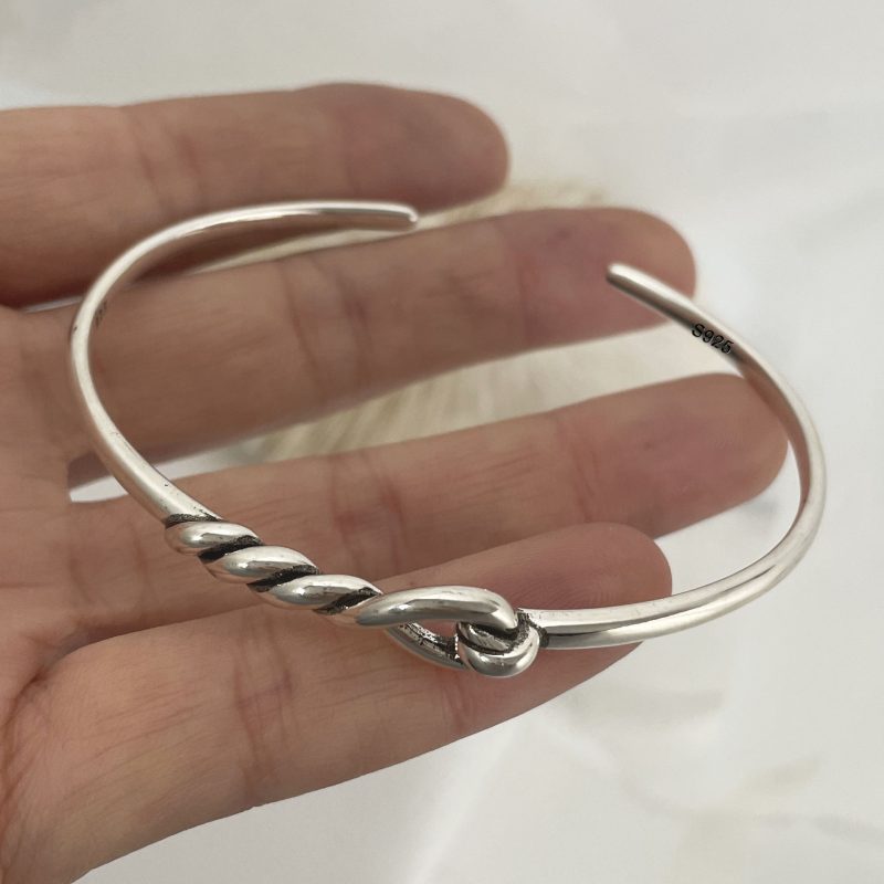 925 Sterling Silver Bracelets for Women Chain Accessories Trend Vintage Simple Heart Pendant Party Jewelry Gift - Image 15