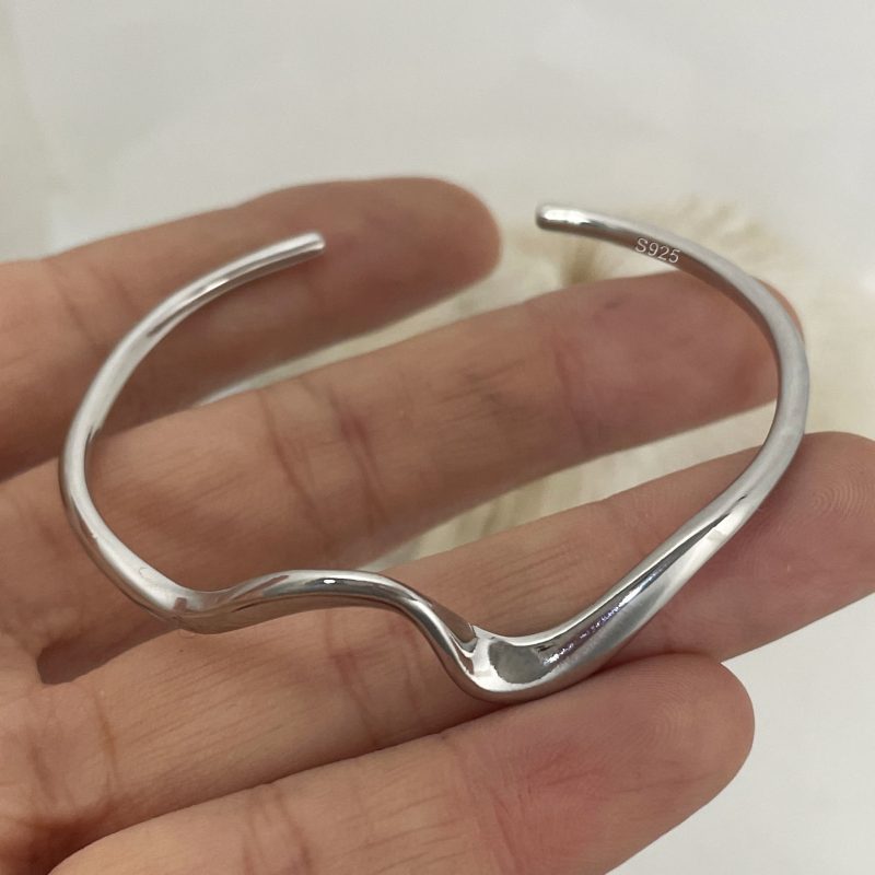 925 Sterling Silver Bracelets for Women Chain Accessories Trend Vintage Simple Heart Pendant Party Jewelry Gift - Image 18