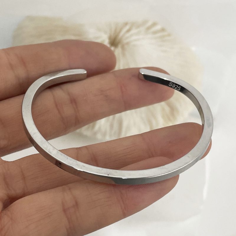 925 Sterling Silver Bracelets for Women Chain Accessories Trend Vintage Simple Heart Pendant Party Jewelry Gift - Image 20