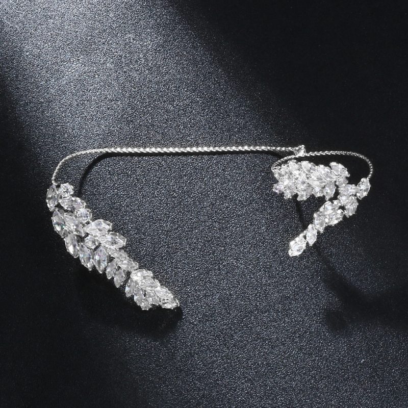 Gold Plated Wheat Zirconia Hand Bracelet Classic Female Accessories Luxury Wedding Annual Jewelry Elegant Gifts - Image 4