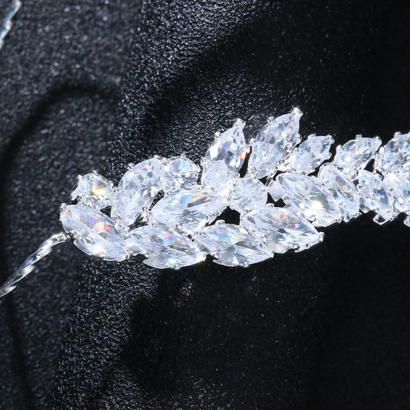 Gold Plated Wheat Zirconia Hand Bracelet Classic Female Accessories Luxury Wedding Annual Jewelry Elegant Gifts - Image 5