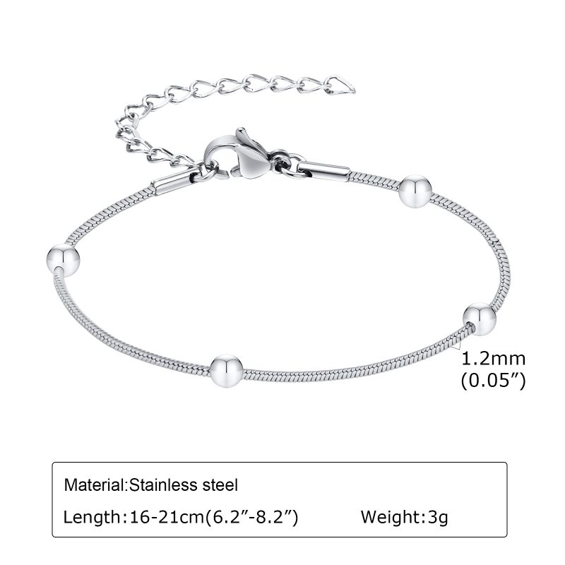 Women Chain Bracelet Silver Color, Stainless Steel Link Stackable Bracelets, Layered Fashion Accessories Gifts - Image 7