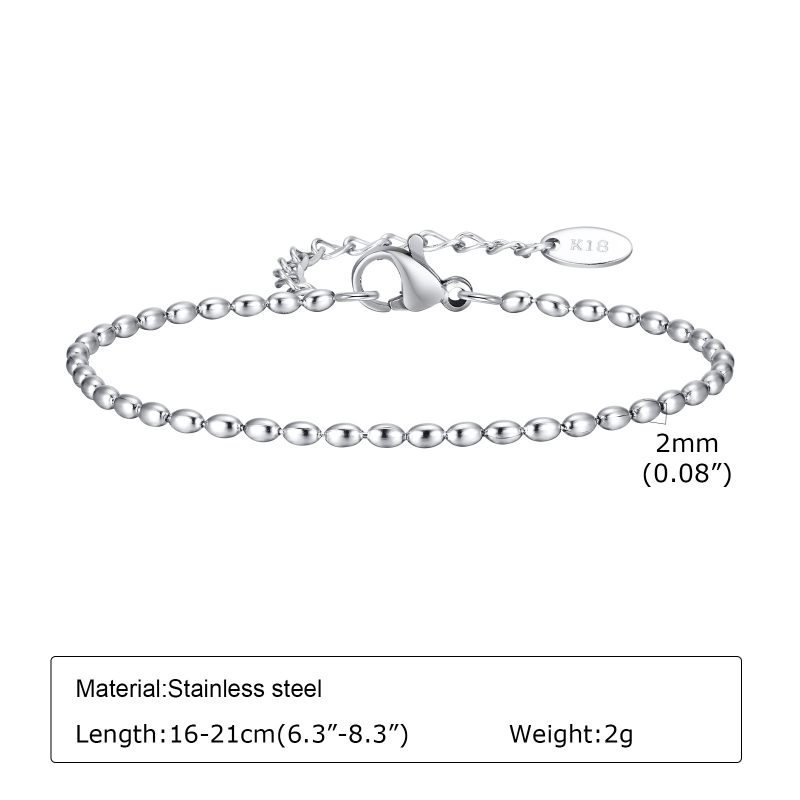 Women Chain Bracelet Silver Color, Stainless Steel Link Stackable Bracelets, Layered Fashion Accessories Gifts - Image 13