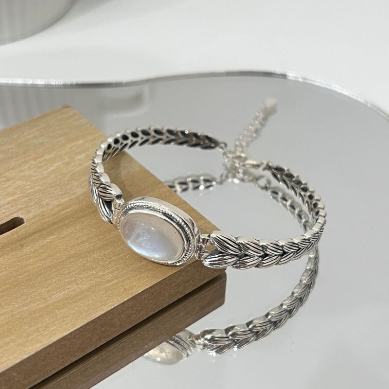 925 Sterling Silver Bracelet Geometric Cube Circle Punk Asymmetric Beaded For Woman Girl Fashion Jewelry Gift Dropship Wholesale - Image 16