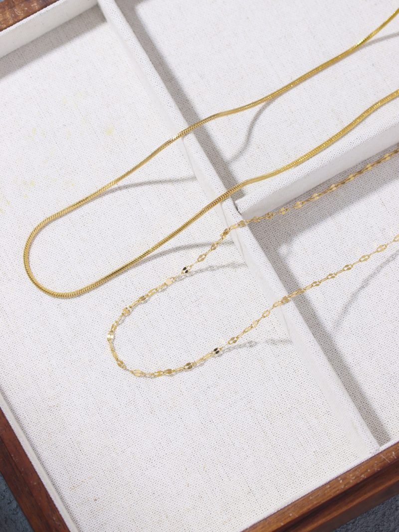 Minimalist Stainless Steel Women's Necklace Set for Daily Jewelry - Image 2