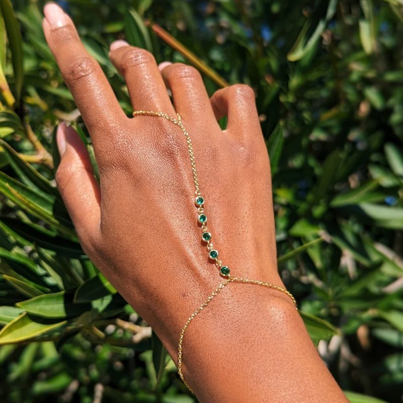 Dainty Hand Chain Bracelet Ring Gold Plated Handmade Link Chains Connecting Harness Bracelets Hand Jewelry for Women Trendy Gift - Image 23