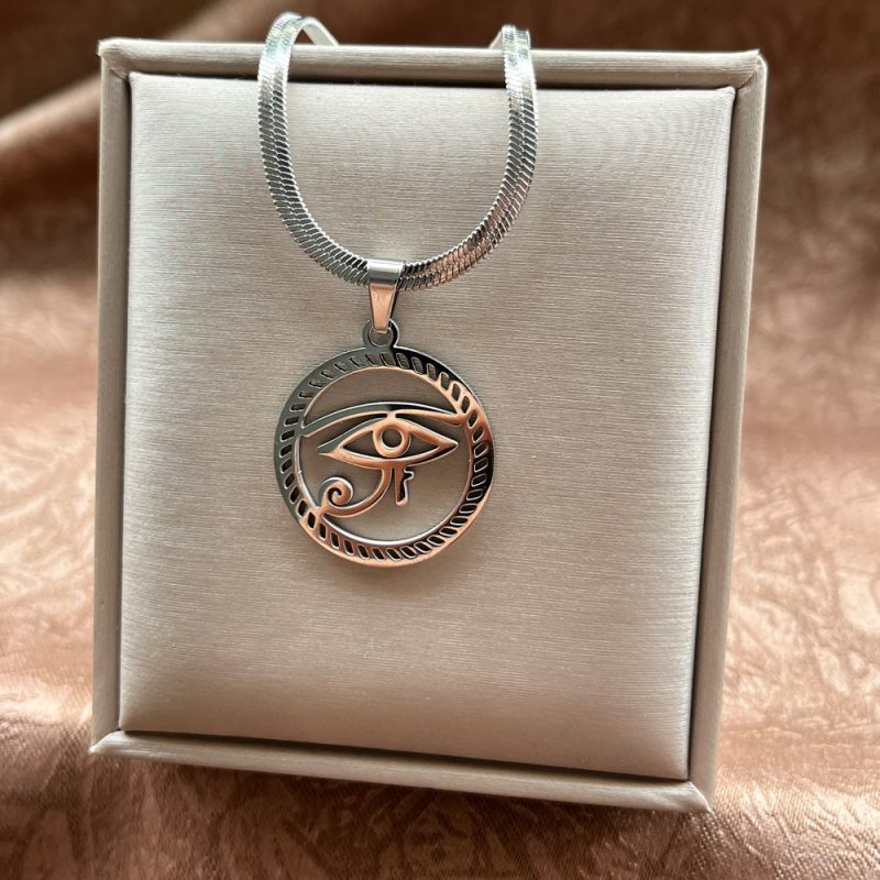 Stainless Steel Exaggerated Punk Big Round O Shaped Pendant Necklace Women Men Chunky Snake Blade Chain Grunge Steampunk Jewelry - Image 20