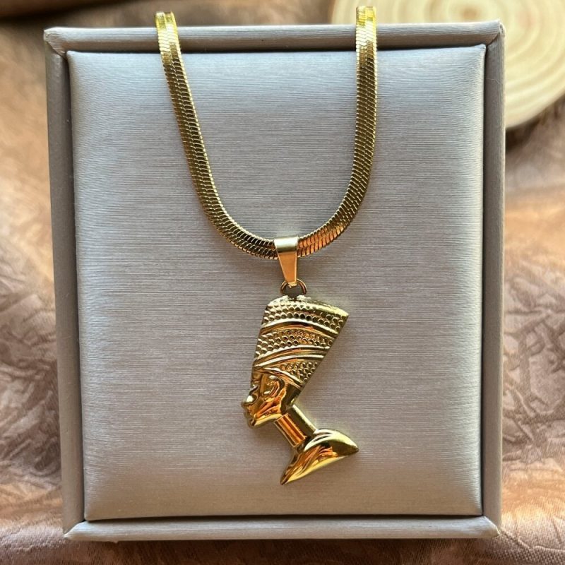Stainless Steel Exaggerated Punk Big Round O Shaped Pendant Necklace Women Men Chunky Snake Blade Chain Grunge Steampunk Jewelry - Image 21