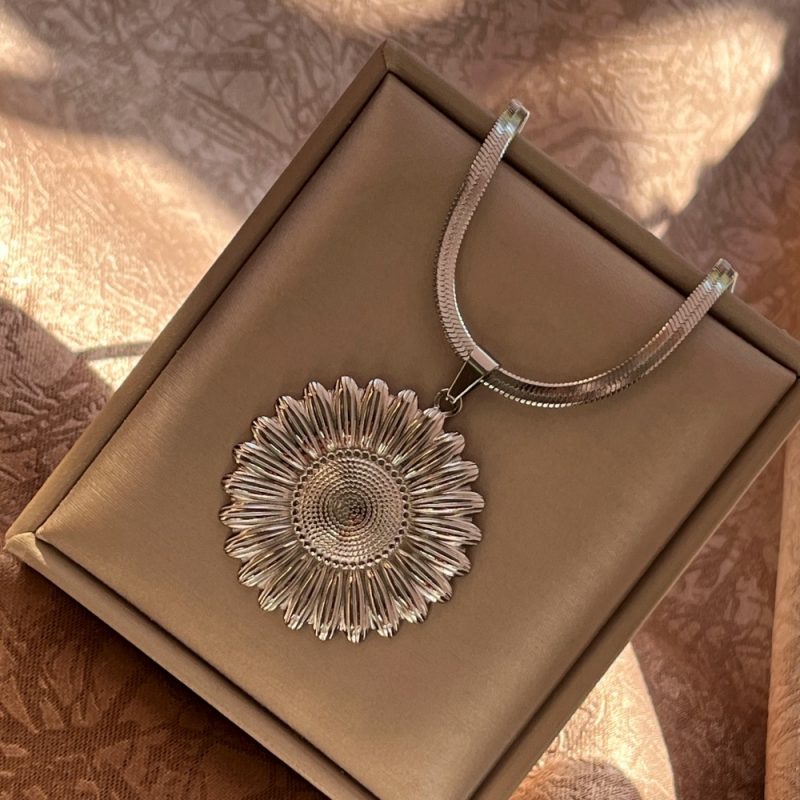 Stainless Steel Exaggerated Punk Big Round O Shaped Pendant Necklace Women Men Chunky Snake Blade Chain Grunge Steampunk Jewelry - Image 28