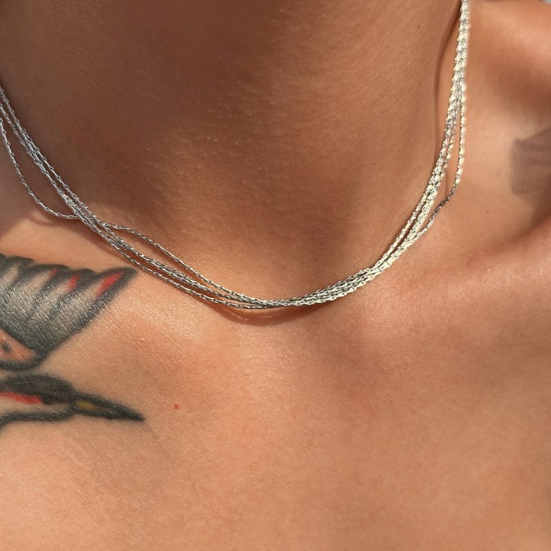 Stainless Steel necklace women stacking Layered Thin Chain Necklace Multilayer Sexy Snake Chains Summer Beach Fashion Jewelry - Image 5