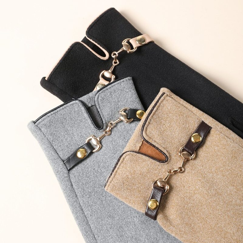 Fashion Lady Glove Mittens Women Winter Vintage Touch Screen Driving Keep Warm Windproof Dropshiping New Grace mitaine femme - Image 6