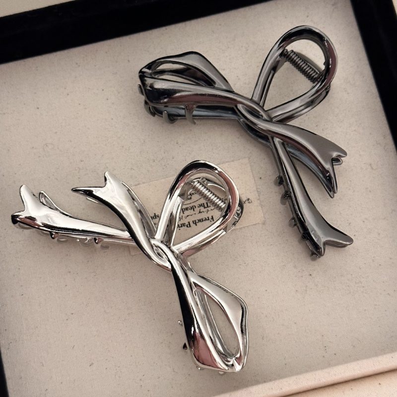 Metal Hair Clip Fashion Barrettes Korean Geometric Black Bow knot Hair Claw for Women Thick Thin Accessories Bath Crab Clamp - Image 35
