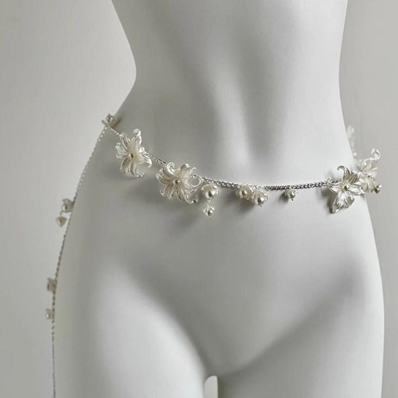 Fashion Y2K Retro Multilayer Pearl Waist Chain Belt For Women - Stylish Body Jewelry Accessories For Party & Casual Wear - Image 5