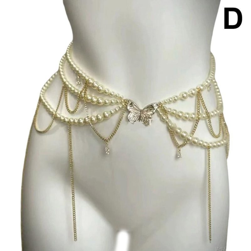 Fashion Y2K Retro Multilayer Pearl Waist Chain Belt For Women - Stylish Body Jewelry Accessories For Party & Casual Wear - Image 10