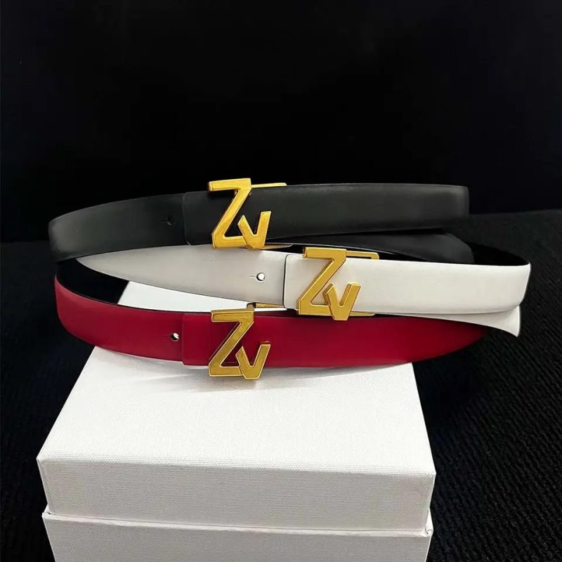 Thin 2.5cm Famous Brand Belt women Top Quality Genuine Leather Belts for women Strap Metal Luxury Belt Fashion Women's Belt jean