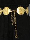 2025 New round gold color silver color alphabet belt luxury dress long waist chain designer belt women's fashion accessories